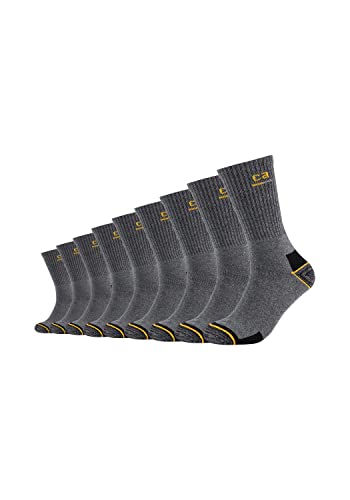 Camano Unisex Crew Online Work Socks 9p, Dark Grey Melange, 43-46 von Camano