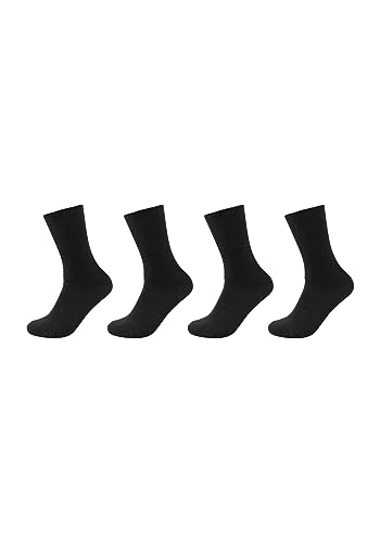 Camano Unisex Diabetikersocken super soft 4er Pack 43/46 black von Camano