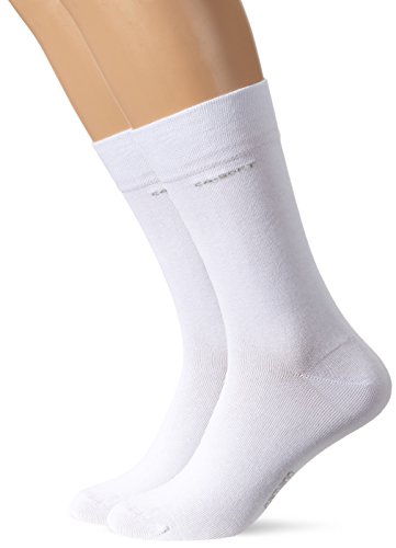 Camano Unisex-Erwachsene 3642 Socken, Weiß (White 0001), 47/50 (2er Pack) von Camano