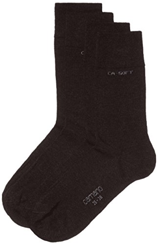 Camano Unisex - Erwachsene Socke 2-er Pack, 3512, Gr. 39-42, Schwarz (05 black) von Camano