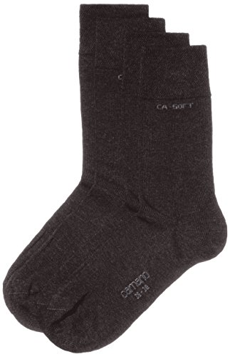 Camano Unisex - Erwachsene Socke 2-er Pack, 3512, Gr. 43-46, Grau (08 anthracite) von Camano