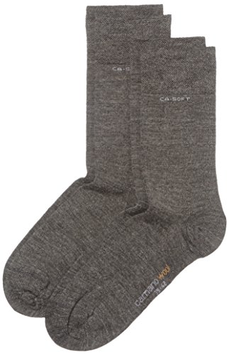 Camano Herren 3242-0003 Socken, Grau (Grey 03), 35-38 EU von Camano