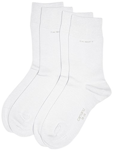 Camano Unisex 3642 Socken, 100 DEN, Weiß (01), (Herstellergröße: 43/46) (2er Pack) von Camano