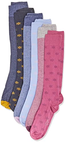 Camano Unisex Kinder Online Children ca-Soft Organic Cotton Kneehighs 6er Pack Socken, Rose Wine, 39/42 von Camano