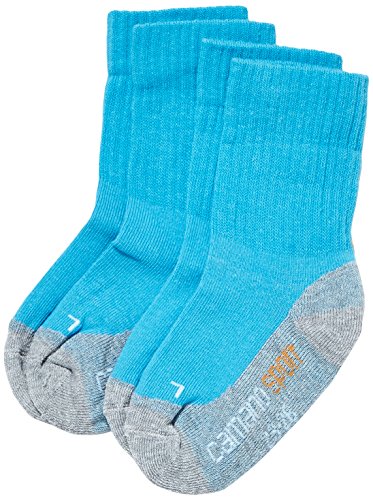 Camano Mädchen 3721 Sportsocken, 2er Pack, Türkis (Turquoise 32), Gr. 35-38 von Camano