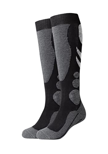 Camano Unisex Kniestrümpfe 2er Pack 39/42 black von Camano