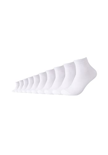 Camano Unisex Kurzsocken 10er Pack 35/38 white von Camano