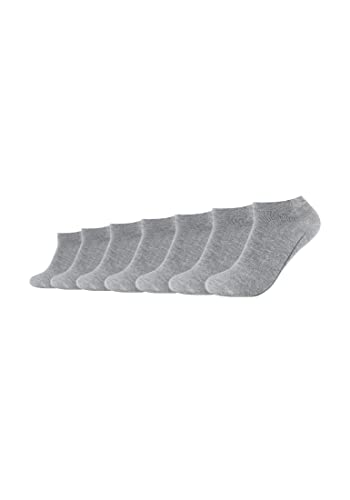 Camano Unisex Sneakersocken 7er Pack 39/42 light grey melange von Camano