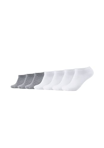 Camano Unisex Sneakersocken 7er Pack 39/42 white grey von Camano