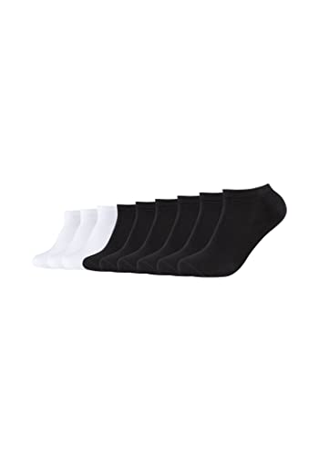 Camano Unisex Sneakersocken 9er Pack 39/42 black white von Camano