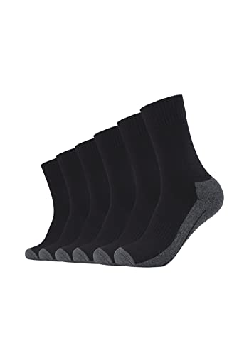 Camano Unisex Socken 6er Pack 35/38 black von Camano