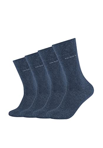 Camano Unisex Socken für Damen und Herren Businesssocken Komfortbund Bequem Langlebig Baumwolle Soft mit verstärktem Fersen- und Zehenbereich 4er Pack 43/46 jeans von Camano