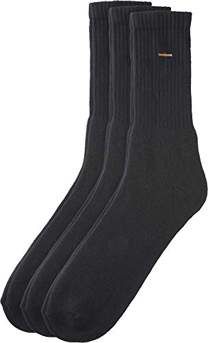 Camano Unisex-Sportsocken 3 Paar schwarz Größe 47-49 von Camano