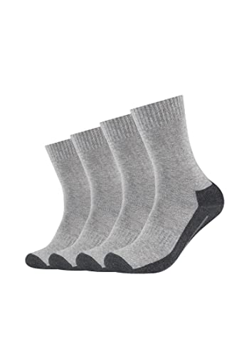 Camano Unisex Sportsocken Atmungsaktiv Bequem Perfekte Passform Tennissocken Verstärkt Herren und Damen pro tex 4er Pack 47/49 grey von Camano