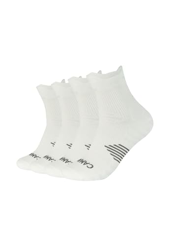 Camano Unisex Sport-Kurzsocke performance training light 4er Pack 39/42 white von Camano
