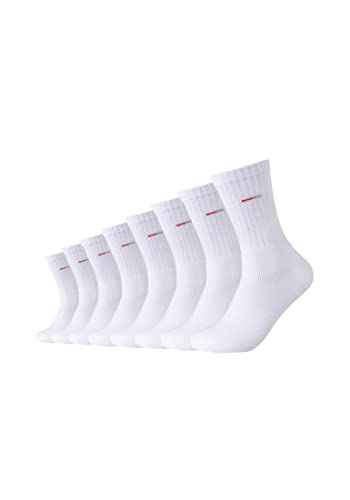 Camano Unisex Tennissocken 8er Pack 35/38 white von Camano