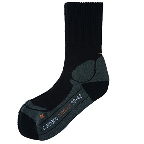 Camano unisex Outdoor Socken 6er Pack, Größe:35-38;Farbe:Black (05) von Camano