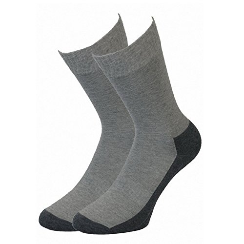 Camano unisex Sport Socken ohne Gummidruck 6er Pack, Größe:35-38;Farbe:Grey (10) von Camano