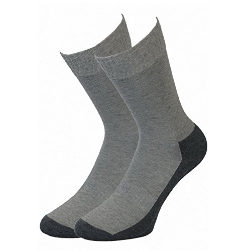 Camano unisex Sport Socken ohne Gummidruck 6er Pack, Größe:43-46;Farbe:Grey (10) von Camano