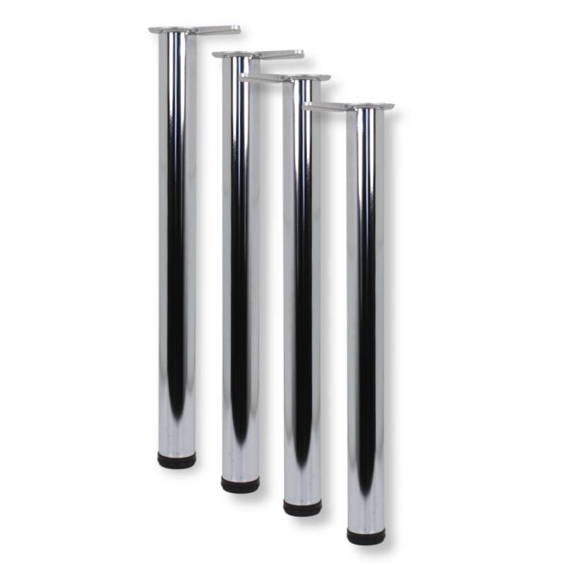 4er Set Tischbein höhenverstellbar Ø 60 mm Höhe 870 mm Stützfuß Chrom polie 4er Set Tischbein höhenverstellbar Ø 60 mm Höhe 870 mm Stützfuß Chrom polie von Camar