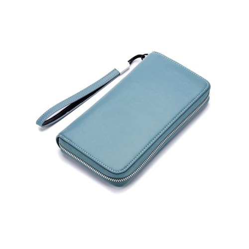 CambOs Damen-Visitenkartenetuis, Geldbörsen, Geld-Organizer, Handtaschen, echtes Leder, Geldklammern, blockierende Geldbörsen (Color : Blue) von CambOs