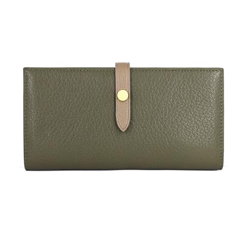 CambOs Geldbörsen Damen-Geldbörsen aus Rindsleder, Visitenkartenetuis, Geldklammern, blockierende Geldbörsen, Handtaschen aus Leder, Abendtaschen (Color : Green) von CambOs