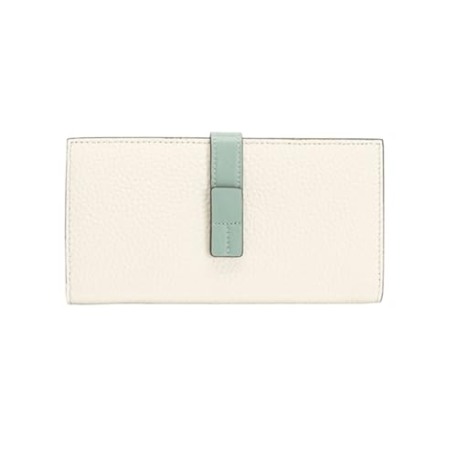 CambOs Kartenetuis aus echtem Leder, Damen-Business-Geldbörsen, Geldbörsen, Geldscheinklammern, blockierende Geldbörsen, Handtaschen (Color : White) von CambOs