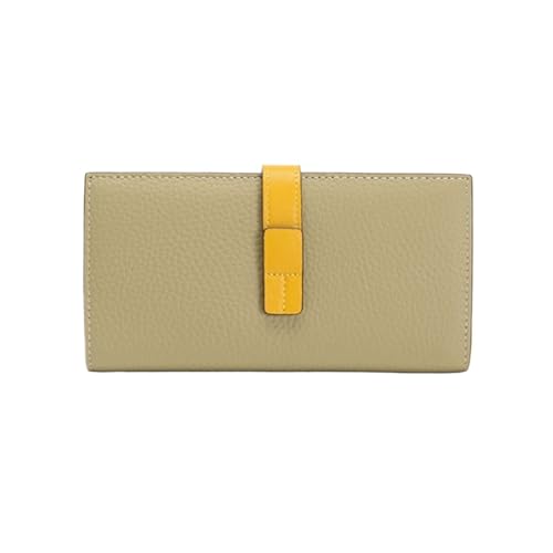 CambOs Kartenetuis aus echtem Leder, Damen-Business-Geldbörsen, Geldbörsen, Geldscheinklammern, blockierende Geldbörsen, Handtaschen (Color : Yellow) von CambOs