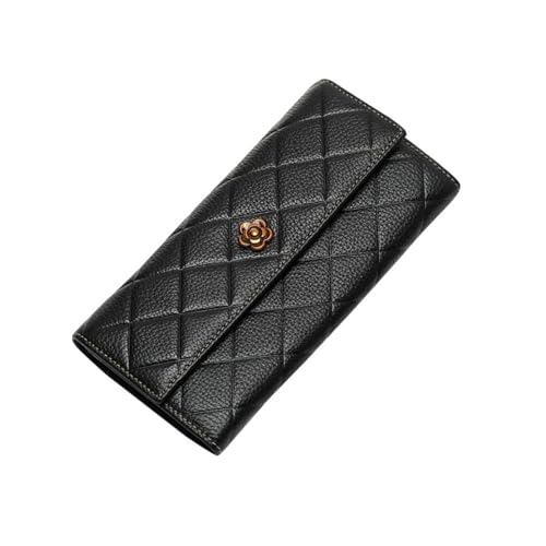 CambOs Leder-Kartenetuis, Damen-Business-Geldbörsen, Geldbörsen, Geldklammern, blockierende Geldbörsen, Geld-Organizer, Handtaschen (Color : Black) von CambOs