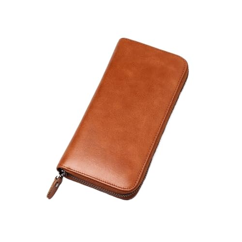 CambOs Visitenkartenetuis aus Rindsleder, Damenbrieftaschen, Geldbörsen, Geldklammern, blockierende Geldbörsen, Geldorganisatoren aus Leder, Handtaschen (Color : Brown) von CambOs