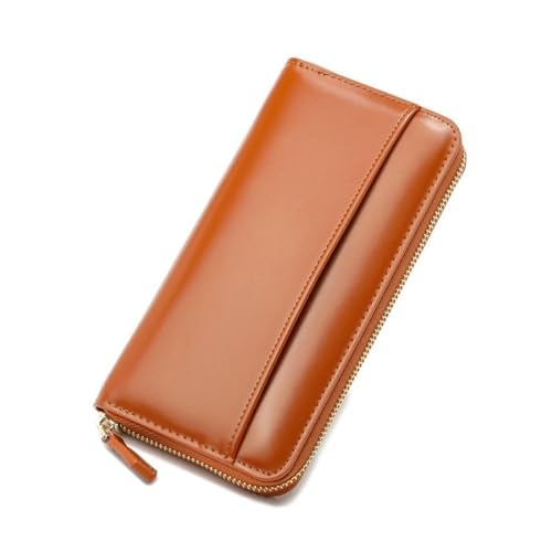 CambOs Visitenkartenetuis aus Rindsleder, Damenbrieftaschen, Geldbörsen, Geldklammern, blockierende Geldbörsen, Handtaschen, Abendtaschen (Color : Brown) von CambOs