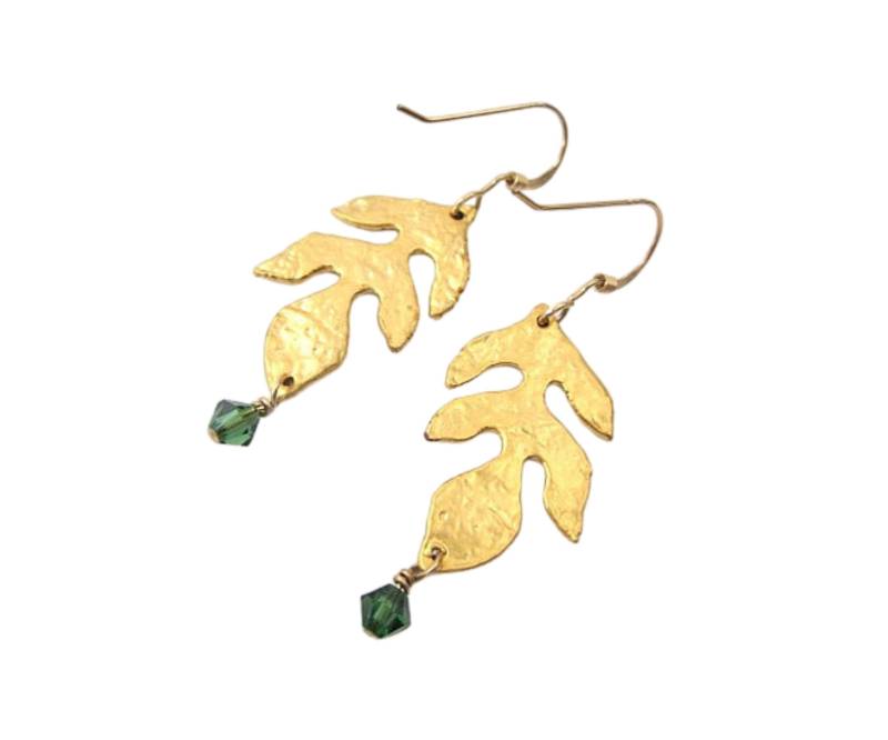 Gold & Grüne Perlen Ohrringe, Damen Herbst Blatt Natur Inspirierte Grün Und Ohrringe Gold & Grüne Perlen Ohrringe, Damen Herbst Blatt Natur Inspirierte Grün Und Ohrringe von CambaJewelry