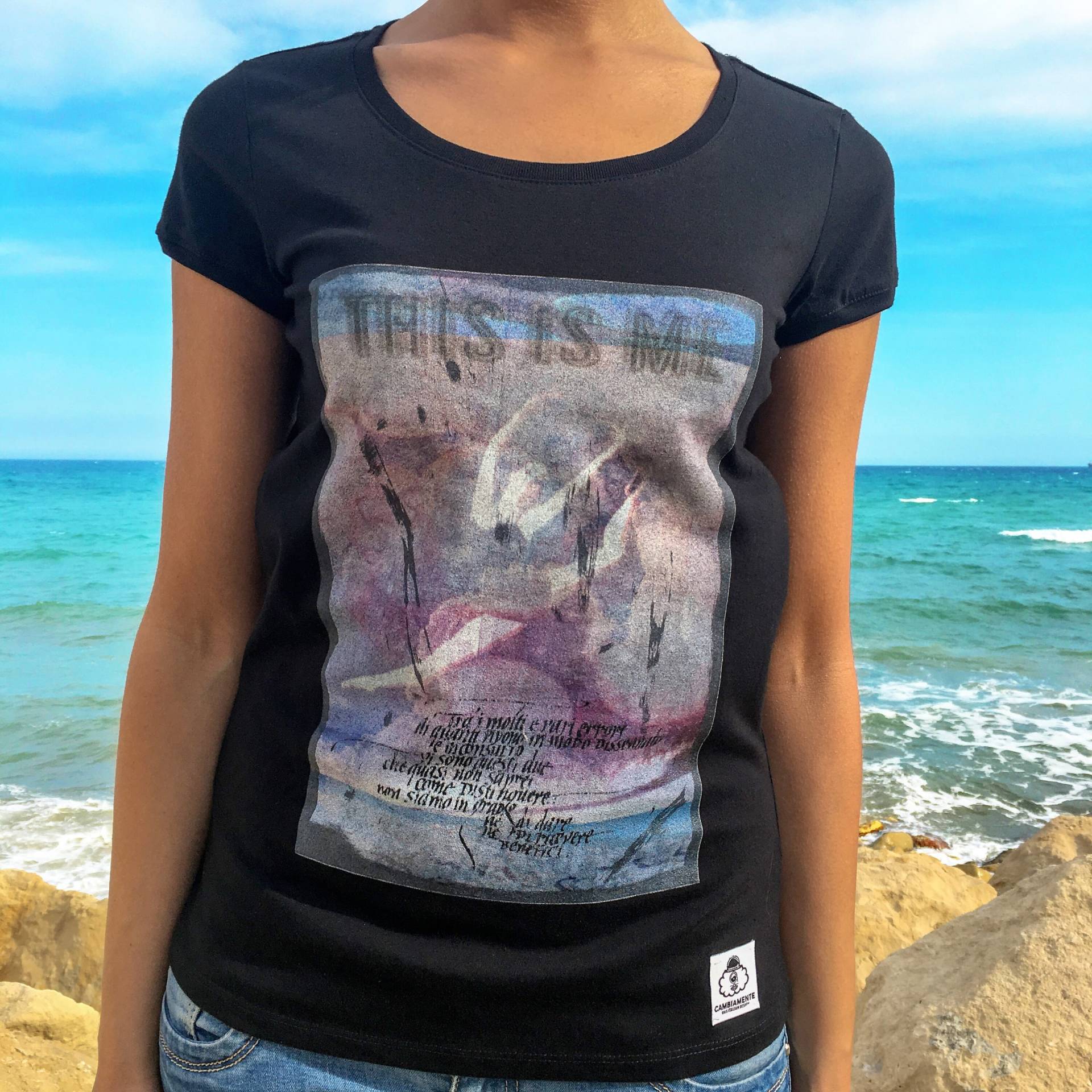 Ballerina T-Shirt - Tanz T-Shirt, Damen Damenbekleidung, Vintage Print, Limitiertes Kunst von CambiamenteDS