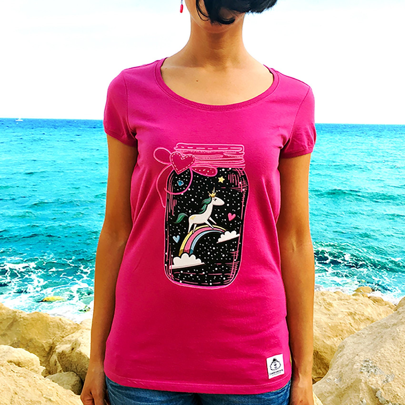 Einhorn-T-Shirt Für Damen von CambiamenteDS