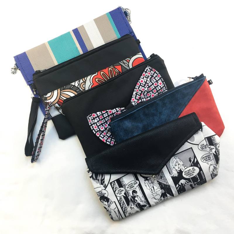 Handgefertigte Clutches Aus Stoff Und Öko-Leder Handgefertigte Clutches Aus Stoff Und Öko-Leder von CambiamenteDS