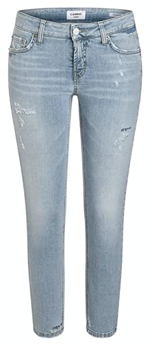Cambio Damen Damen lang Jeans 9128 0116-60, Farben:BLAU, Grössen:36 von Cambio