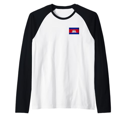Kambodscha-Flaggen-Grafik für Männer, Frauen, Kinder Raglan Kambodscha-Flaggen-Grafik für Männer, Frauen, Kinder Raglan von Cambodia Flag Graphic Store