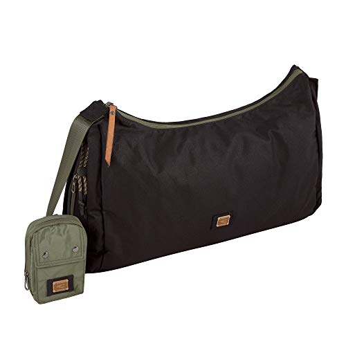 camel active bags_Womenswear Laona Damen Schultertasche one size, black, 48x15x35 von camel active