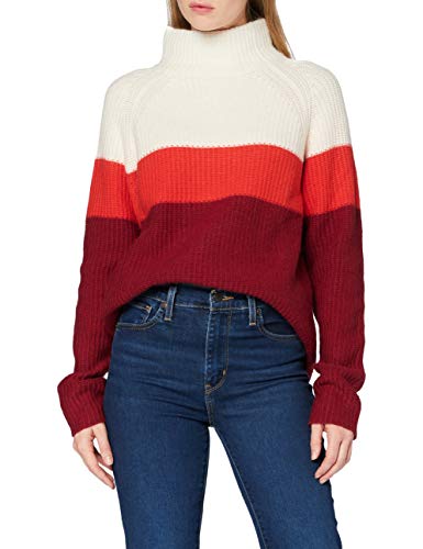 Camel Active Womenswear Damen 3095054K6350 Pullover, ECRU CHILLY RED, XXL von camel active