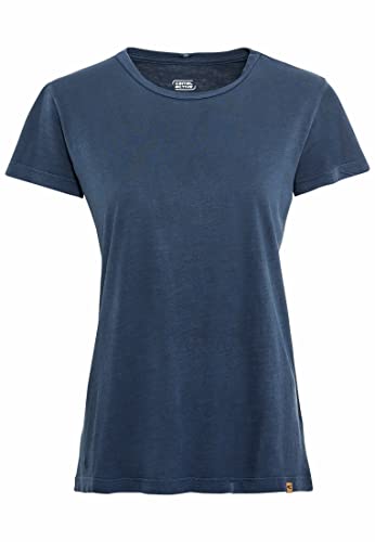 camel active Damen Kurzarm T-Shirt aus Organic Cotton Dunkelblau Womenswear-L von camel active