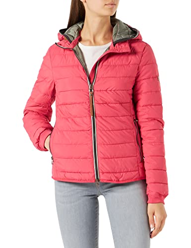 camel active Damen Leichte Steppjacke mit Abnehmbarer Kapuze Blouson, Berry, 36 von camel active