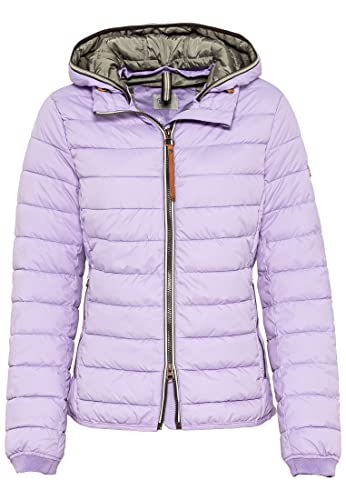 camel active Damen Leichte Steppjacke mit Abnehmbarer Kapuze Blouson, Flieder, 42 von camel active