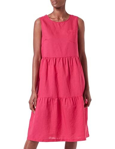 camel active Damen Stufenkleid aus Leinenmix Pink Womenswear-M von camel active