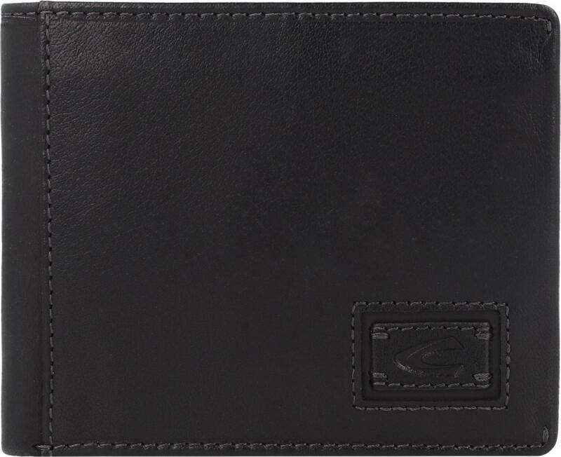 Camel Active - Camel active Dust Scheintasche mit Klappe Querformat RFID Schutz echt Leder black Schwarz von Camel Active