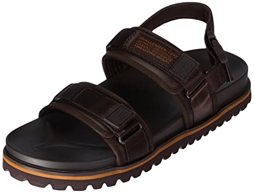 camel active Herren Taiga Flache Sandale, Dark Brown, 41 EU von camel active