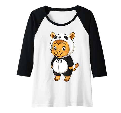 Damen Kawaii Kamel im Panda Kostüm für Mädchen Kinder Kamelliebhaber Raglan Damen Kawaii Kamel im Panda Kostüm für Mädchen Kinder Kamelliebhaber Raglan von Camel In Panda Costume Kawaii Design