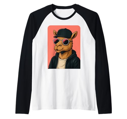 Kamel trägt Sonnenbrille Herren Damen Grafik Camel Raglan Kamel trägt Sonnenbrille Herren Damen Grafik Camel Raglan von Camel Wearing Sunglasses Animal Lover
