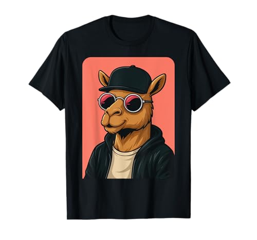 Kamel trägt Sonnenbrille Herren Damen Grafik Camel T-Shirt Kamel trägt Sonnenbrille Herren Damen Grafik Camel T-Shirt von Camel Wearing Sunglasses Animal Lover
