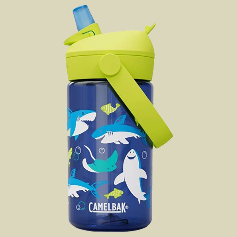 Thrive Flip Straw Kids 0,4 L grün - sharks and rays von Camelbak