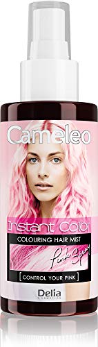 Cameleo - Farbspray für die Haare - Pastellrosa - für blondes, platinblondes & graues Haar - einfach sprühen & fertig - semi-permanent - sofortiges Ergebnis - Karneval Haarfarbe Spray 150 ml von Cameleo